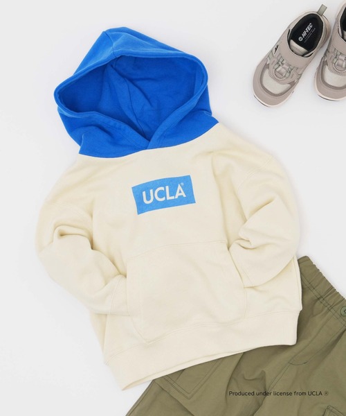 UCLA（ユーシーエルエー）の「【KIDS】【UCLA/ユーシーエルエー】TYPY別注ボックスロゴフーディー/パーカー（パーカー・キッズ・チャコールグレー/オフホワイト・S/L/XXL/XL/M）」の21枚目の写真
