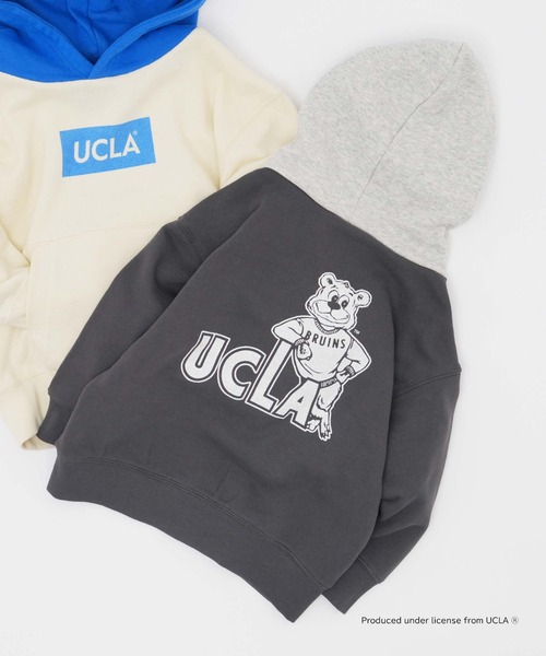 UCLA（ユーシーエルエー）の「【KIDS】【UCLA/ユーシーエルエー】TYPY別注ボックスロゴフーディー/パーカー（パーカー・キッズ・チャコールグレー/オフホワイト・S/L/XXL/XL/M）」の22枚目の写真