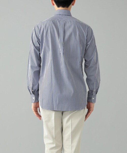 BEAMS F（ビームスエフ）の「BEAMS F / ギンガムチェック ボタンダウンシャツ（シャツ/ブラウス・メンズ・ネイビー・38/40/41/43/42/37/39）」の10枚目の写真