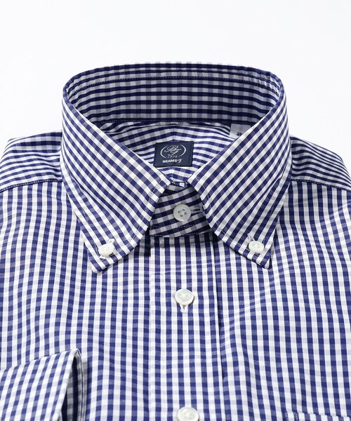 BEAMS F（ビームスエフ）の「BEAMS F / ギンガムチェック ボタンダウンシャツ（シャツ/ブラウス・メンズ・ネイビー・38/40/41/43/42/37/39）」の17枚目の写真