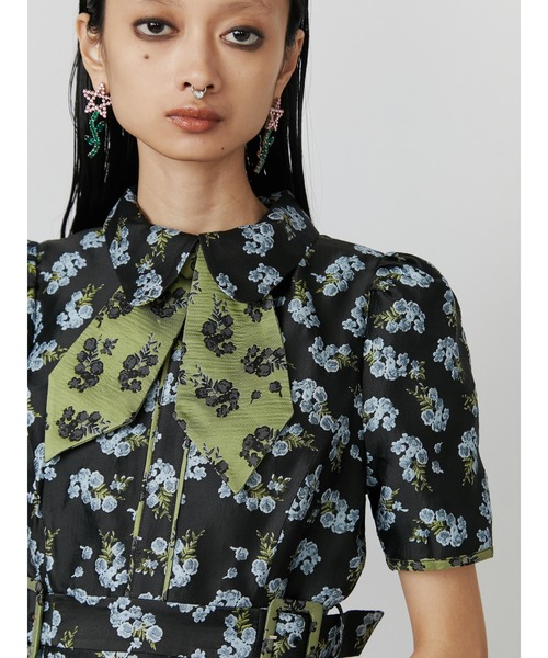 PAMEO POSE（パメオポーズ）の「Cross Tie Mini Dress Black