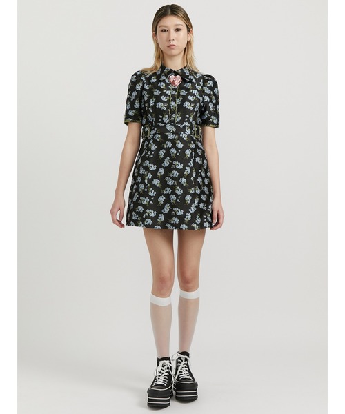 PAMEO POSE（パメオポーズ）の「Cross Tie Mini Dress Black