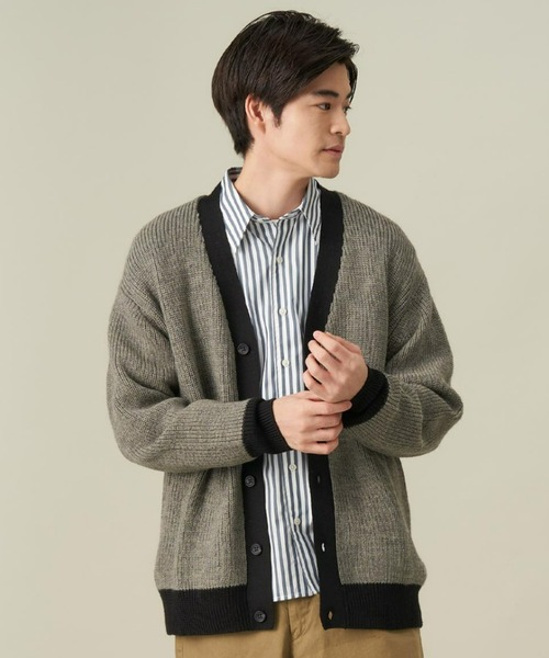 【セール】配色カーディガン（カーディガン/ボレロ）｜Pitta Re:)（ピッタリ）