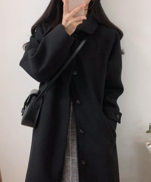 おしゃれスタ(オシャレスタ)の「ステンカラーコート(ステンカラーコート・レディース・ベージュ/ブラック・S/M)」の7枚目の写真