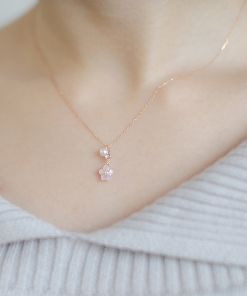 BLOOM（ブルーム）の「12月誕生花 K10 ピンクゴールド クリスマス 