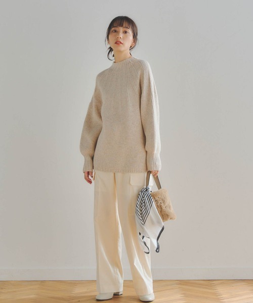 Droite lautreamont(ドロワットロートレアモン)の「シャーベット別珍カーゴパンツ≪洗濯機で洗える≫(カーゴパンツ・レディース・ブラック/オフホワイト・M/S)」の10枚目の写真
