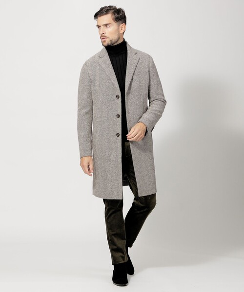 EPOCA UOMO（エポカウォモ）の「ウールチェスターコート（チェスターコート・メンズ・ベージュ系その他5/ネイビー・46/48/44/50）」の5枚目の写真