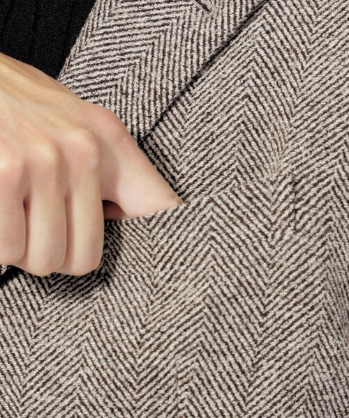 EPOCA UOMO（エポカウォモ）の「ウールチェスターコート（チェスターコート・メンズ・ベージュ系その他5/ネイビー・46/48/44/50）」の10枚目の写真