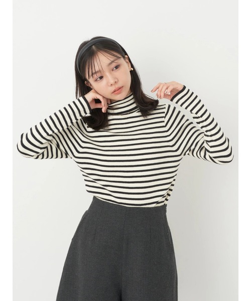 earth music&ecology（アースミュージックアンドエコロジー）の「やわらかタッチリブタートルネックプルオーバー（Tシャツ/カットソー・レディース・ブルー/その他7/ブラック/アイボリー/オレンジ/グリーン系その他3・S/M）」の13枚目の写真