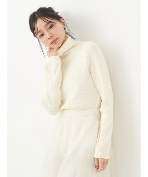 earth music&ecology（アースミュージックアンドエコロジー）の「やわらかタッチリブタートルネックプルオーバー（Tシャツ/カットソー・レディース・ブルー/その他7/ブラック/アイボリー/オレンジ/グリーン系その他3・S/M）」の18枚目の写真