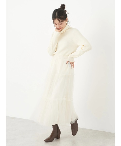 earth music&ecology（アースミュージックアンドエコロジー）の「やわらかタッチリブタートルネックプルオーバー（Tシャツ/カットソー・レディース・ブルー/その他7/ブラック/アイボリー/オレンジ/グリーン系その他3・S/M）」の19枚目の写真