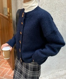 トグルニットカーディガン