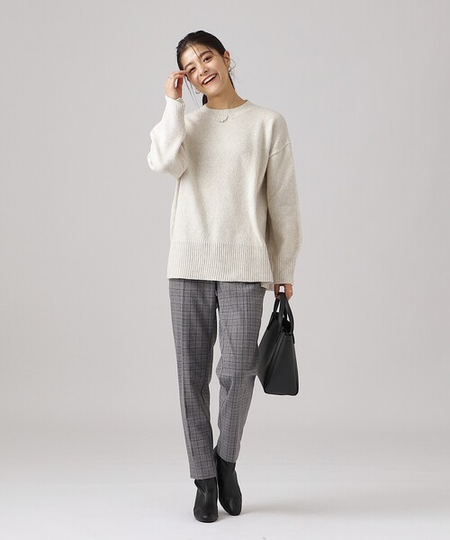 DRESKIP(ドレスキップ)の「◆【セットアップ可】大人リラクシー ワイドシルエット ニット(ニット/セーター・レディース・グレー/ライトベージュ/ブラック/ブルー・03/04/02)」の16枚目の写真