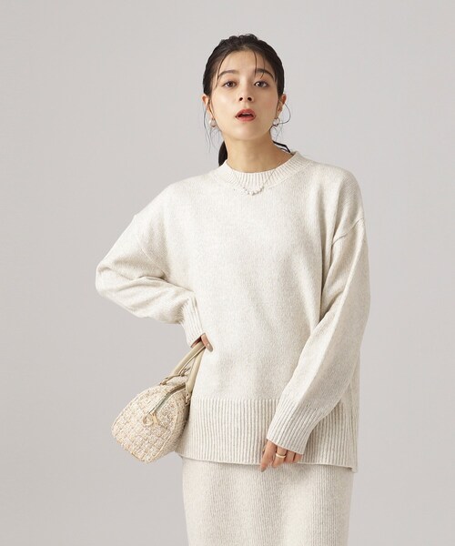 DRESKIP(ドレスキップ)の「◆【セットアップ可】大人リラクシー ワイドシルエット ニット(ニット/セーター・レディース・グレー/ライトベージュ/ブラック/ブルー・03/04/02)」の18枚目の写真