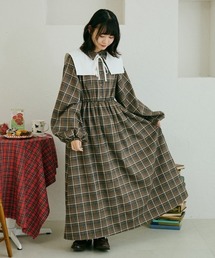 kutir | 【クティールとレトロ】アソートダブルカラーワンピース(ワンピース)