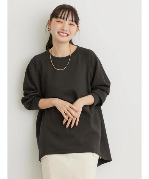 AMERICAN HOLIC（アメリカンホリック）の「サイドZIPブークレチュニック（チュニック・レディース・カーキ/アイボリー/ブラック・L/M）」の20枚目の写真
