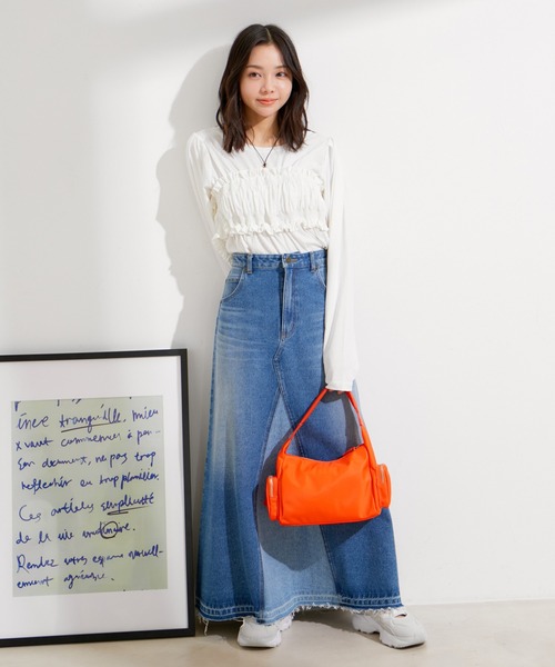 VIS(ビス)の「【セットアップ対応】マーメイドデニムスカート【洗える】(デニムスカート・レディース・サックスブルー/ブルー・M/S)」の18枚目の写真