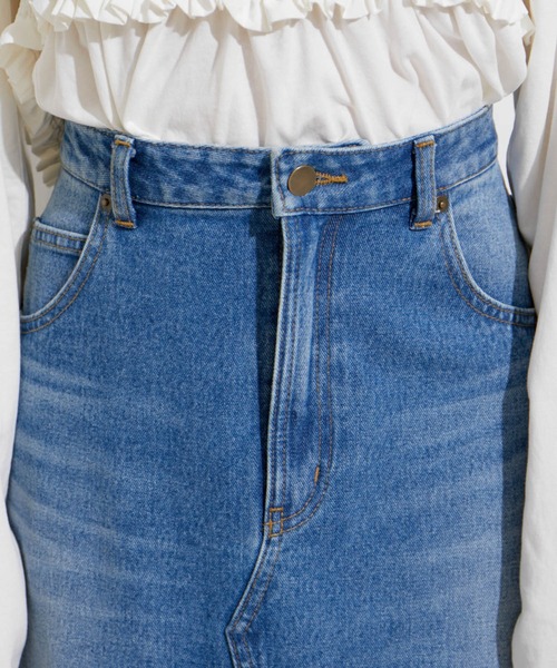 VIS(ビス)の「【セットアップ対応】マーメイドデニムスカート【洗える】(デニムスカート・レディース・サックスブルー/ブルー・M/S)」の22枚目の写真