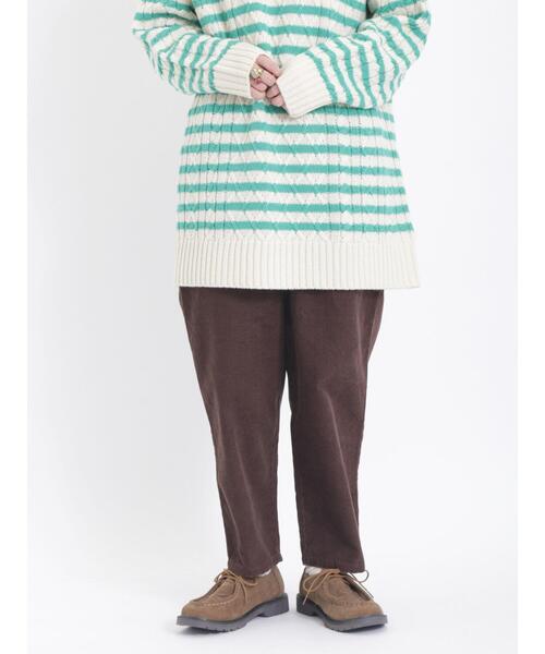 Samansa Mos2（サマンサ モスモス）の「コーデュロイテーパードパンツ（その他パンツ・レディース・ベージュ/ブラウン/ブルー/オフホワイト/ピンク・F）」の6枚目の写真