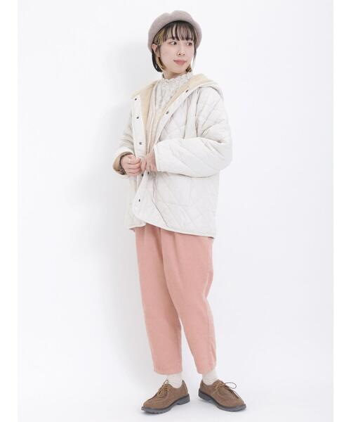 Samansa Mos2（サマンサ モスモス）の「コーデュロイテーパードパンツ（その他パンツ・レディース・ベージュ/ブラウン/ブルー/オフホワイト/ピンク・F）」の11枚目の写真