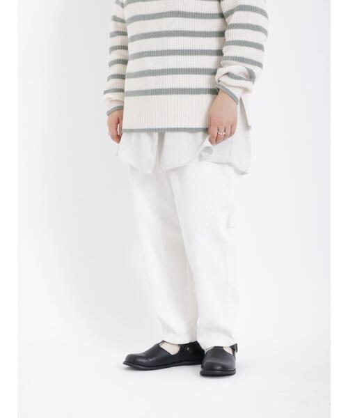 Samansa Mos2（サマンサ モスモス）の「コーデュロイテーパードパンツ（その他パンツ・レディース・ベージュ/ブラウン/ブルー/オフホワイト/ピンク・F）」の22枚目の写真