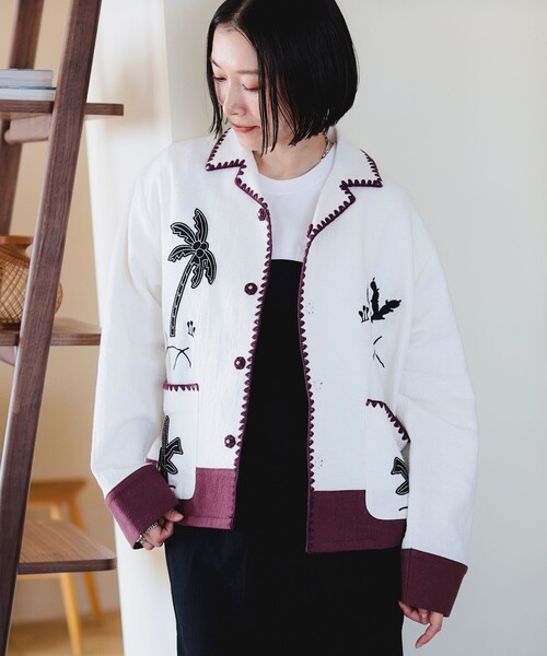 B:MING by BEAMS(ビーミングバイビームス)の「ambiance / メキシカン ジャケット(その他アウター・レディース・ブラック/ホワイト系その他5・MEDIUM)」の6枚目の写真