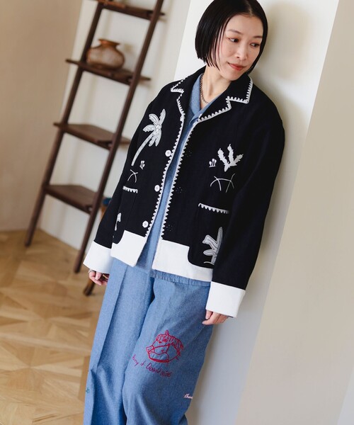 B:MING by BEAMS(ビーミングバイビームス)の「ambiance / メキシカン ジャケット(その他アウター・レディース・ブラック/ホワイト系その他5・MEDIUM)」の10枚目の写真