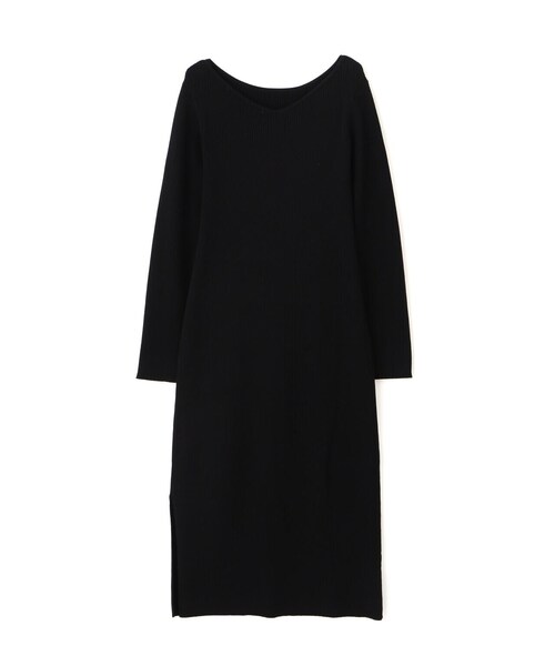 PROPORTION BODY DRESSING（プロポーションボディドレッシング）の「前後２ＷＡＹミニマルタイトニットワンピース / 1214140107（ワンピース・レディース・ブラック/ベージュ/ライトグリーン・MEDIUM）」の4枚目の写真