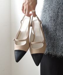 バックストラップ付きミュール ストラップ付きミュール ミュール」に