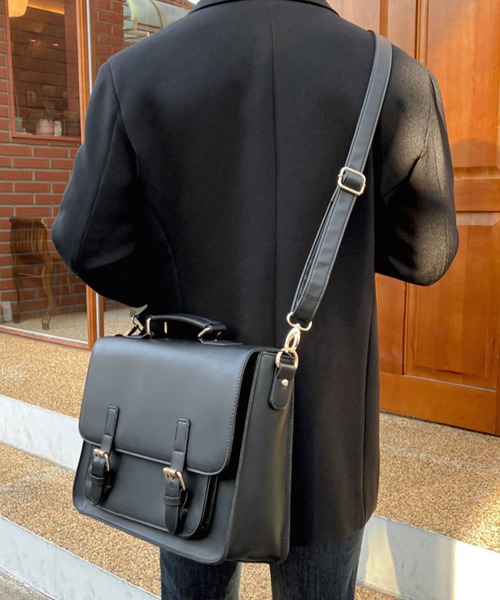 A4収納可能】3way BAG／black leather