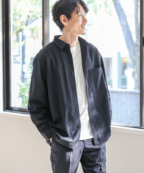 GLOBAL WORK(グローバルワーク)の「アーバンシャツ/975737(シャツ/ブラウス・メンズ・チャコールグレー/グレー系その他6/ブラック/グレー系その他/ダークブルー・LARGE/X-LARGE/SMALL/MEDIUM)」の5枚目の写真