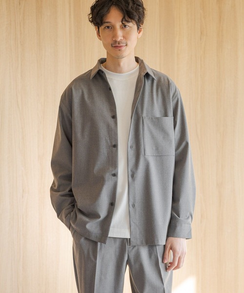 GLOBAL WORK(グローバルワーク)の「アーバンシャツ/975737(シャツ/ブラウス・メンズ・チャコールグレー/グレー系その他6/ブラック/グレー系その他/ダークブルー・LARGE/X-LARGE/SMALL/MEDIUM)」の7枚目の写真