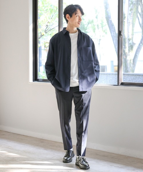 GLOBAL WORK(グローバルワーク)の「アーバンシャツ/975737(シャツ/ブラウス・メンズ・チャコールグレー/グレー系その他6/ブラック/グレー系その他/ダークブルー・LARGE/X-LARGE/SMALL/MEDIUM)」の9枚目の写真