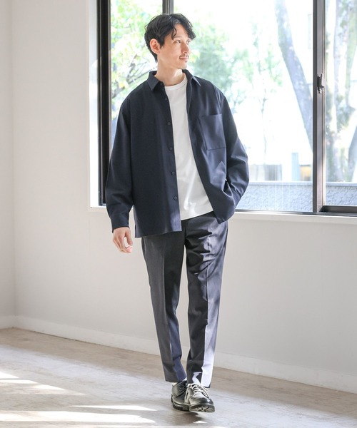 GLOBAL WORK(グローバルワーク)の「アーバンシャツ/975737(シャツ/ブラウス・メンズ・チャコールグレー/グレー系その他6/ブラック/グレー系その他/ダークブルー・LARGE/X-LARGE/SMALL/MEDIUM)」の10枚目の写真