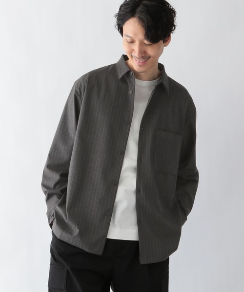 GLOBAL WORK(グローバルワーク)の「アーバンシャツ/975737(シャツ/ブラウス・メンズ・チャコールグレー/グレー系その他6/ブラック/グレー系その他/ダークブルー・LARGE/X-LARGE/SMALL/MEDIUM)」の22枚目の写真