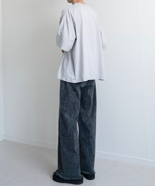 EDDEN ELLEN（エデンエレン）の「【EDDEN ELLEN】セミワイド美シルエットフリンジデニム（デニムパンツ・メンズ・インディゴブルー/ブラック・X-SMALL/SMALL/MEDIUM/LARGE）」の7枚目の写真