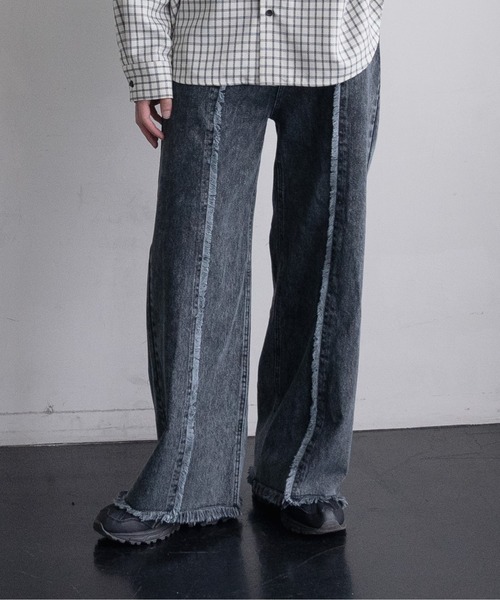 EDDEN ELLEN（エデンエレン）の「【EDDEN ELLEN】セミワイド美シルエットフリンジデニム（デニムパンツ・メンズ・インディゴブルー/ブラック・X-SMALL/SMALL/MEDIUM/LARGE）」の22枚目の写真