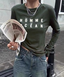 プリント Tシャツ 長袖