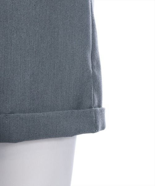 clear(クリア)の「ウエストデザイン裾折り返しタックショートパンツ(その他パンツ・レディース・ブラック/グレー・S/M)」の9枚目の写真