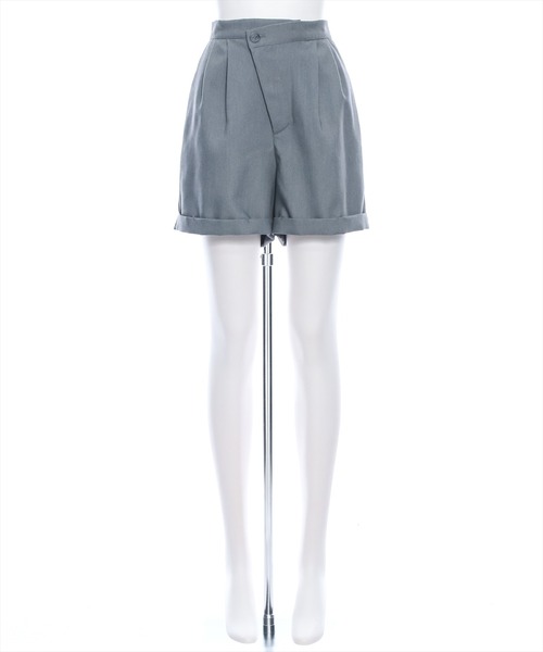 clear(クリア)の「ウエストデザイン裾折り返しタックショートパンツ(その他パンツ・レディース・ブラック/グレー・S/M)」の16枚目の写真