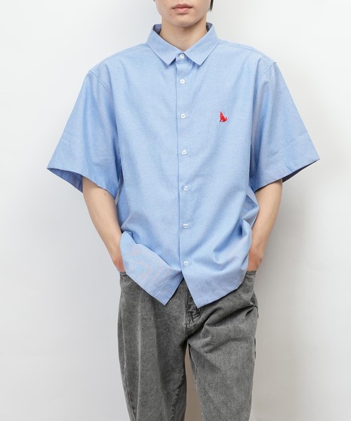 garsonwave（ギャルソンウェーブ）の「Healthknit Product ヘルスニットプロダクト オックスフォード レギュラーカラー 半袖 シャツ(GW)（シャツ/ブラウス・メンズ・ブルー系2/ブルー/ホワイト/ブルー系1・L/XL/M）」の16枚目の写真