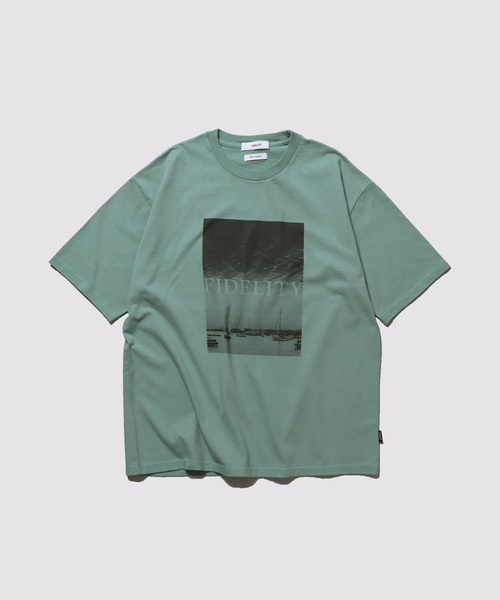 FIDELITY(フィデリティ)の「HARBOR PHOTO S/S TEE / 半袖フォトプリントTシャツ(Tシャツ/カットソー・メンズ・オフホワイト/ブラック/ミント・LARGE/MEDIUM/X-LARGE)」の3枚目の写真