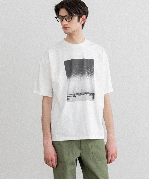 FIDELITY(フィデリティ)の「HARBOR PHOTO S/S TEE / 半袖フォトプリントTシャツ(Tシャツ/カットソー・メンズ・オフホワイト/ブラック/ミント・LARGE/MEDIUM/X-LARGE)」の6枚目の写真