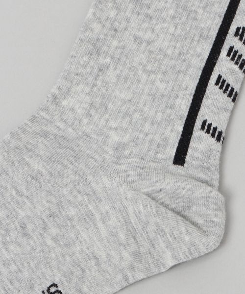 JEANASIS(ジーナシス)の「ラインロゴソックス/104193(ソックス/靴下・レディース・ホワイト系その他/グレー/グリーン系その他・FREE)」の6枚目の写真