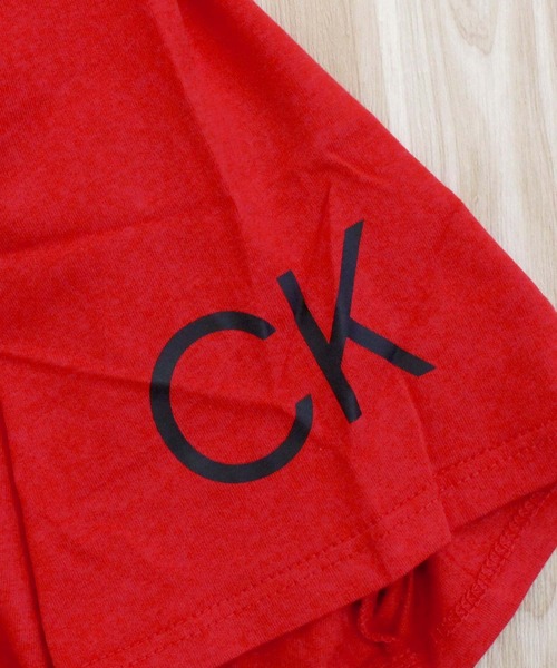 Calvin Klein(カルバン・クライン)の「CK トラベリングロゴ クルーネック 半袖Tシャツ ss traveling logo crewneck tee(Tシャツ/カットソー・メンズ・レッド/ホワイト/ブラック/ホワイト系その他4・M/XL/L/S)」の6枚目の写真