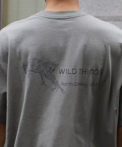 WILD THINGS（ワイルドシングス）の「【WILDTHINGS/ワイルドシングス】 ワイルドキャット | WILD CAT（Tシャツ/カットソー・メンズ・カーキ/ブラック/ホワイト/ネイビー・XS/S/M/L/XL）」の9枚目の写真