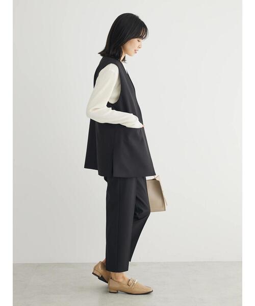 Green　Parks（グリーンパークス）の「きれいシルエットジレ（ベスト・レディース・アイボリー/ブラック・FREE）」の8枚目の写真