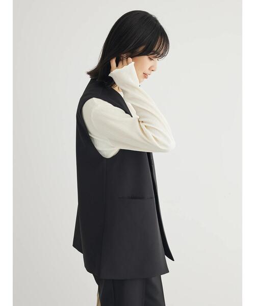 Green　Parks（グリーンパークス）の「きれいシルエットジレ（ベスト・レディース・アイボリー/ブラック・FREE）」の11枚目の写真