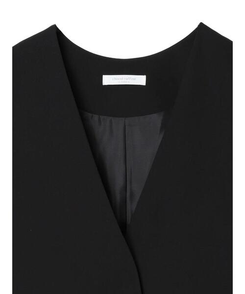 Green　Parks（グリーンパークス）の「きれいシルエットジレ（ベスト・レディース・アイボリー/ブラック・FREE）」の19枚目の写真