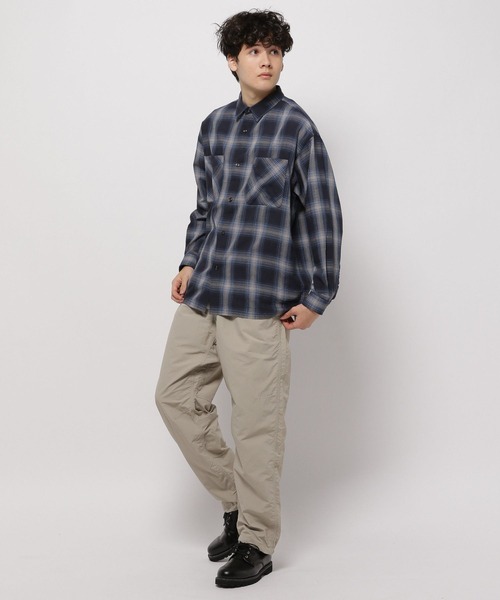 niko and...（ニコアンド）の「オンブレーチェックカラミシャツ（シャツ/ブラウス・メンズ・ベージュ/ブラック/アイボリー/ネイビー・MEDIUM/LARGE）」の21枚目の写真